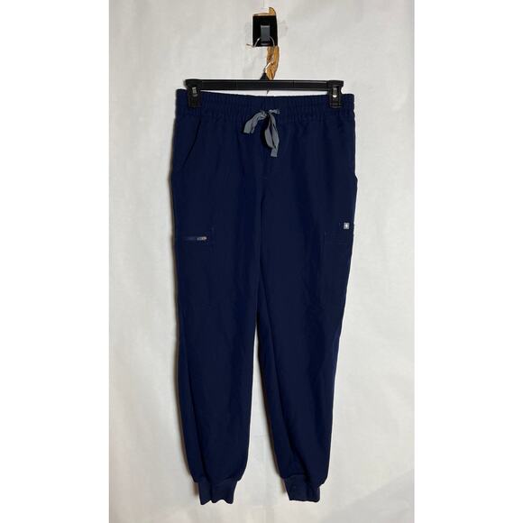 FIGS Navy Blue Elastic Waist Jogger Scrub Pants Size Medium Healthcare - Picture 1 of 9